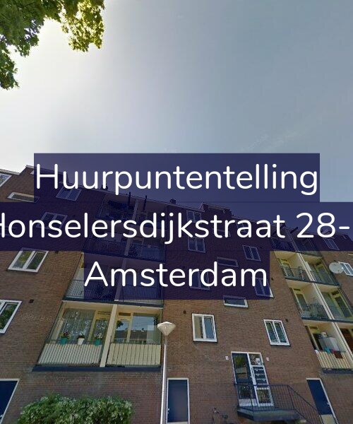 Foto gevel Huurpuntentelling voor Honselersdijkstraat 28-2, Amsterdam