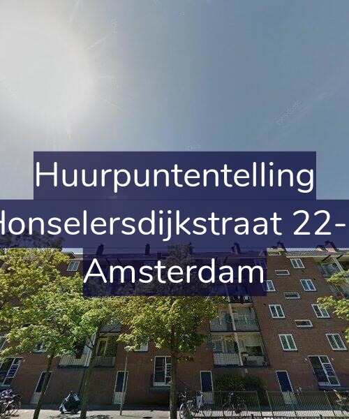 Foto gevel Huurpuntentelling voor Honselersdijkstraat 22-3, Amsterdam