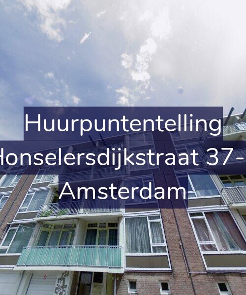 Foto gevel Huurpuntentelling voor Honselersdijkstraat 37-2, Amsterdam