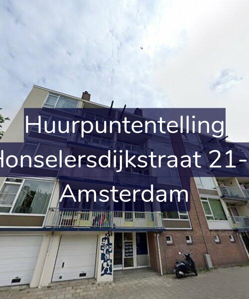 Foto gevel Huurpuntentelling voor Honselersdijkstraat 21-1, Amsterdam