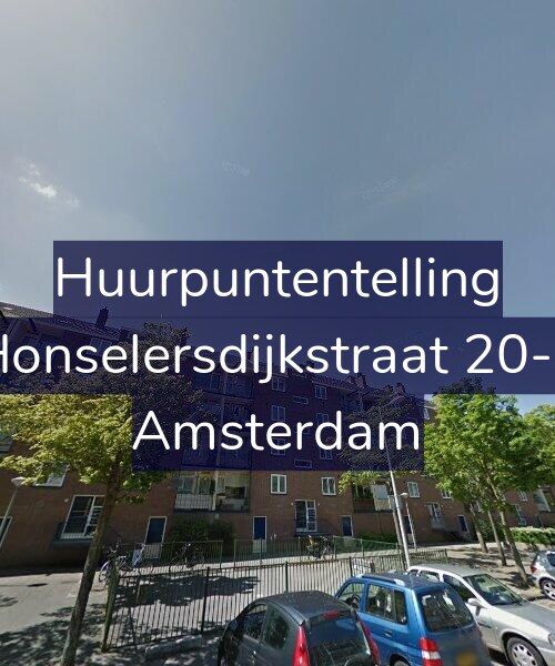Foto gevel Huurpuntentelling voor Honselersdijkstraat 20-1, Amsterdam