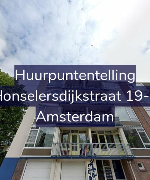 Foto gevel Huurpuntentelling voor Honselersdijkstraat 19-2, Amsterdam