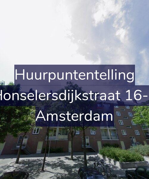 Foto gevel Huurpuntentelling voor Honselersdijkstraat 16-1, Amsterdam