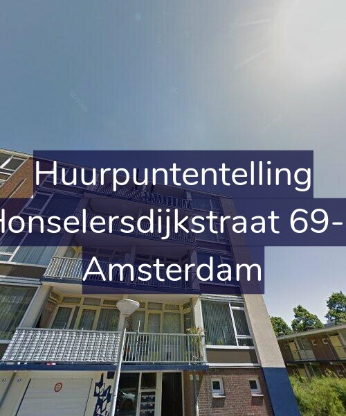 Foto gevel Huurpuntentelling voor Honselersdijkstraat 69-2, Amsterdam