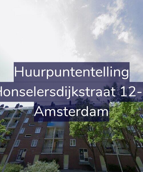Foto gevel Huurpuntentelling voor Honselersdijkstraat 12-3, Amsterdam