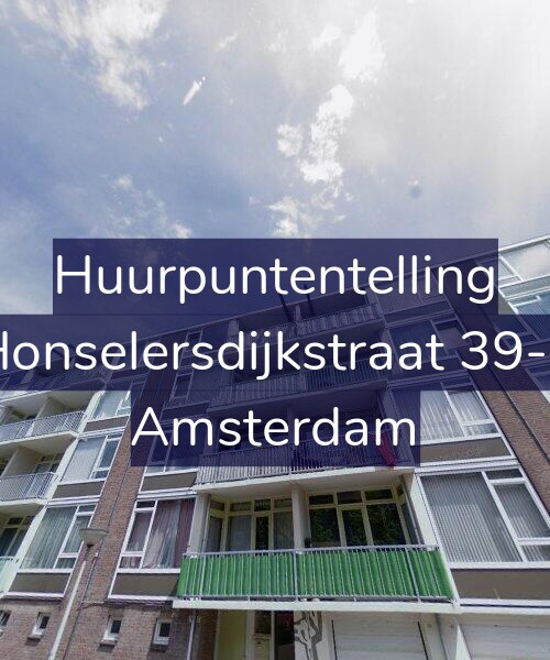Foto gevel Huurpuntentelling voor Honselersdijkstraat 39-2, Amsterdam