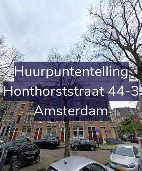 Foto gevel Huurpuntentelling voor Honthorststraat 44-3, Amsterdam