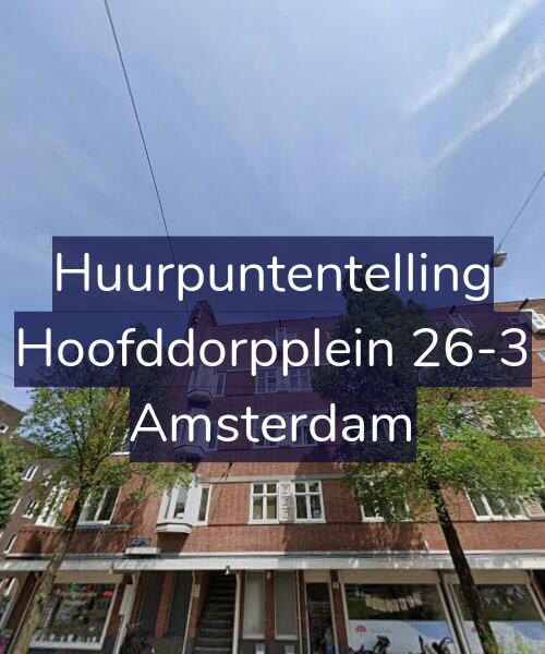 Foto gevel Huurpuntentelling voor Hoofddorpplein 26-3, Amsterdam