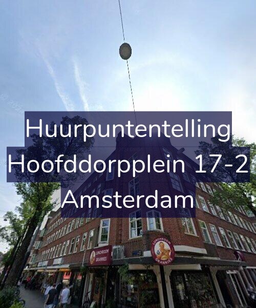 Foto gevel Huurpuntentelling voor Hoofddorpplein 17-2, Amsterdam