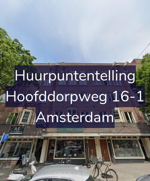 Foto gevel Huurpuntentelling voor Hoofddorpweg 16-1, Amsterdam