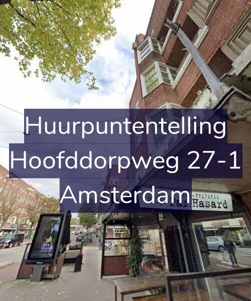 Foto gevel Huurpuntentelling voor Hoofddorpweg 27-1, Amsterdam