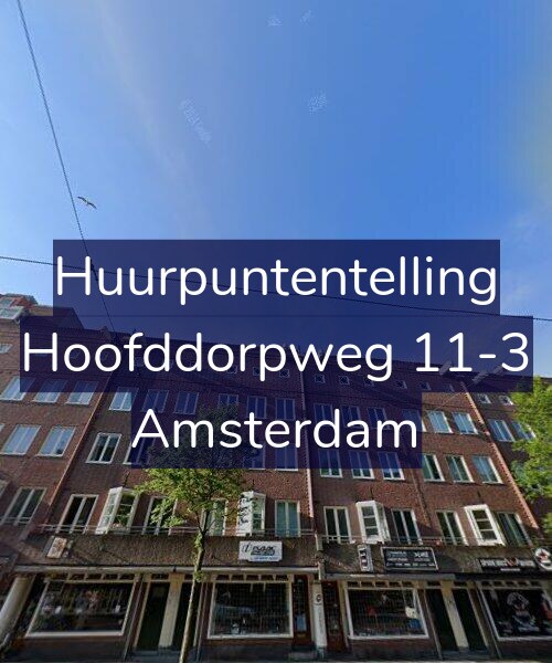 Foto gevel Huurpuntentelling voor Hoofddorpweg 11-3, Amsterdam