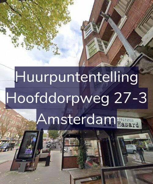 Foto gevel Huurpuntentelling voor Hoofddorpweg 27-3, Amsterdam