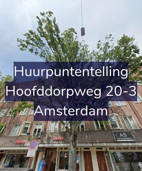 Foto gevel Huurpuntentelling voor Hoofddorpweg 20-3, Amsterdam