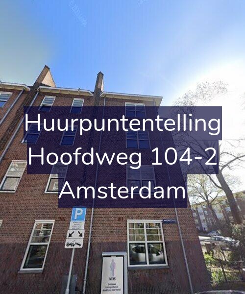 Foto gevel Huurpuntentelling voor Hoofdweg 104-2, Amsterdam