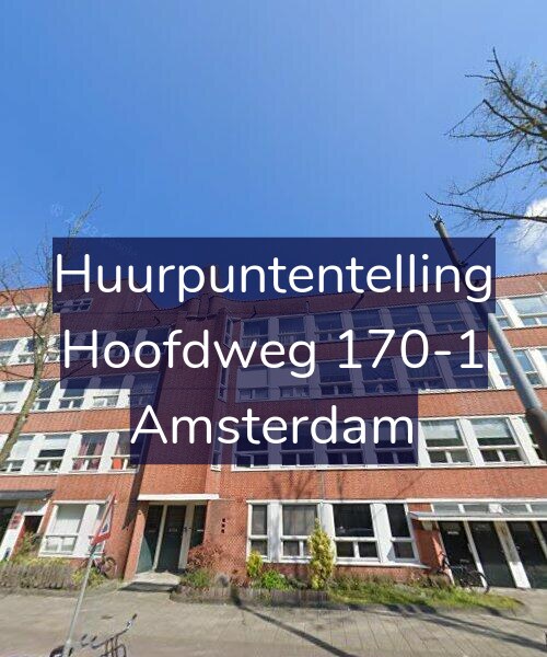Foto gevel Huurpuntentelling voor Hoofdweg 170-1, Amsterdam