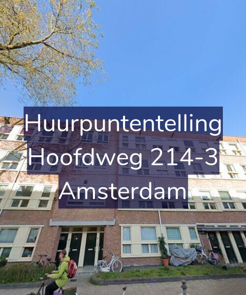 Foto gevel Huurpuntentelling voor Hoofdweg 214-3, Amsterdam