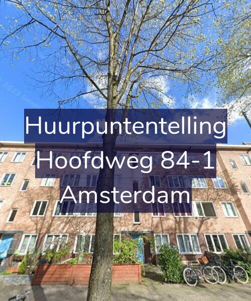 Foto gevel Huurpuntentelling voor Hoofdweg 84-1, Amsterdam