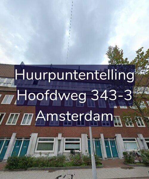 Foto gevel Huurpuntentelling voor Hoofdweg 343-3, Amsterdam