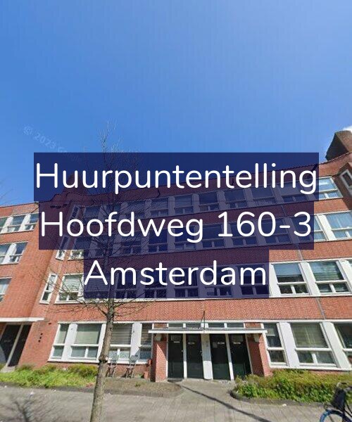 Foto gevel Huurpuntentelling voor Hoofdweg 160-3, Amsterdam