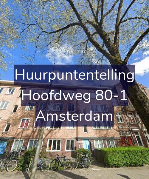 Foto gevel Huurpuntentelling voor Hoofdweg 80-1, Amsterdam