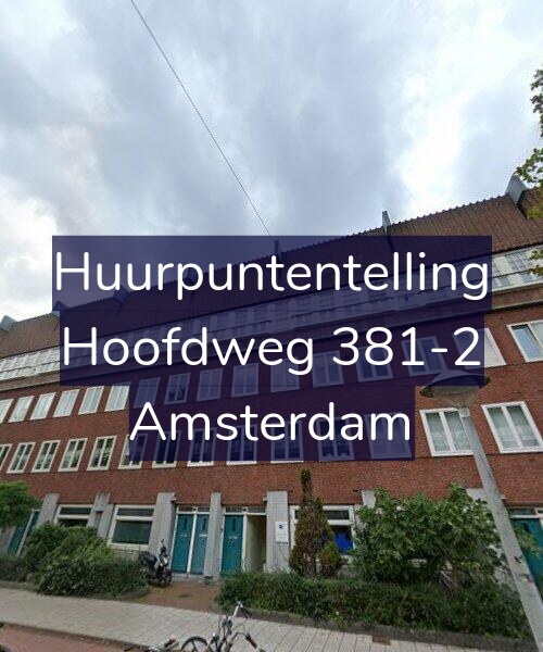 Foto gevel Huurpuntentelling voor Hoofdweg 381-2, Amsterdam