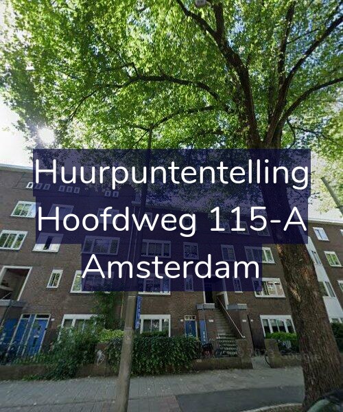 Foto gevel Huurpuntentelling voor Hoofdweg 115-A, Amsterdam