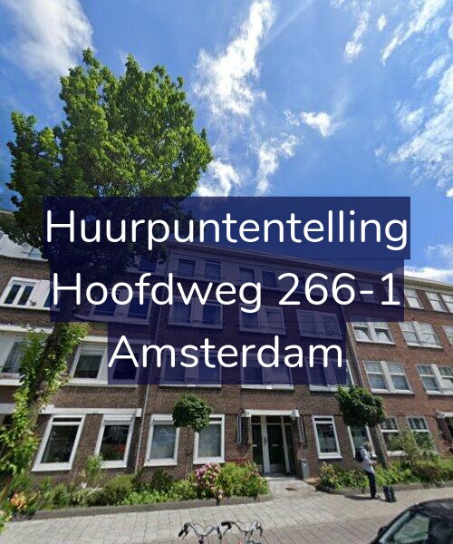 Foto gevel Huurpuntentelling voor Hoofdweg 266-1, Amsterdam