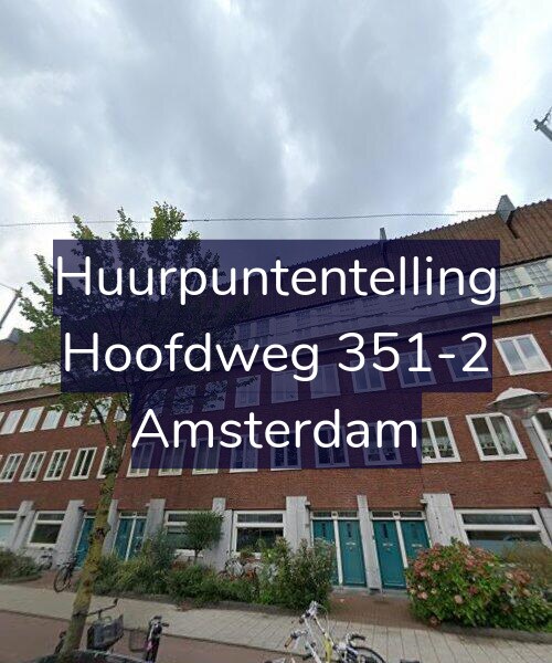 Foto gevel Huurpuntentelling voor Hoofdweg 351-2, Amsterdam