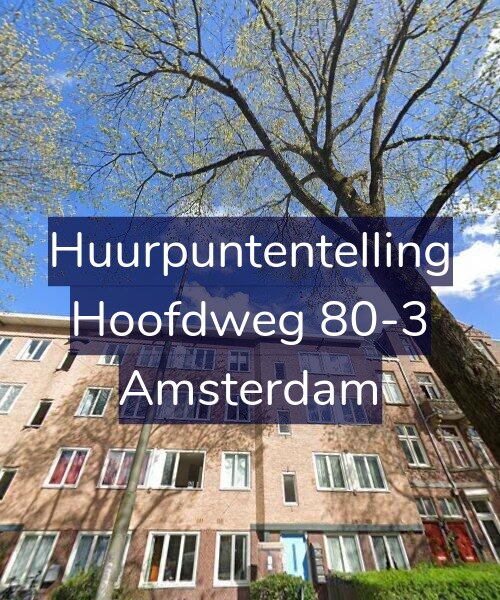 Foto gevel Huurpuntentelling voor Hoofdweg 80-3, Amsterdam