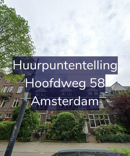 Foto gevel Huurpuntentelling voor Hoofdweg 58, Amsterdam