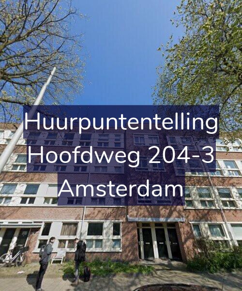 Foto gevel Huurpuntentelling voor Hoofdweg 204-3, Amsterdam