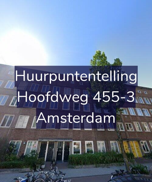 Foto gevel Huurpuntentelling voor Hoofdweg 455-3, Amsterdam