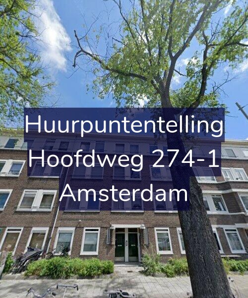 Foto gevel Huurpuntentelling voor Hoofdweg 274-1, Amsterdam