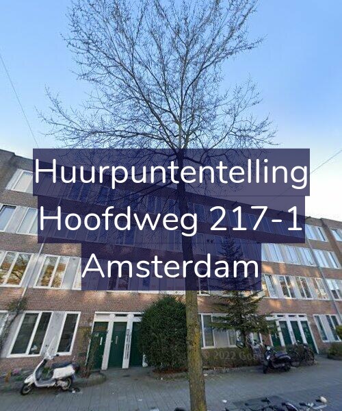 Foto gevel Huurpuntentelling voor Hoofdweg 217-1, Amsterdam
