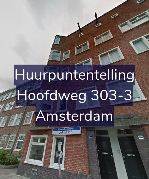 Foto gevel Huurpuntentelling voor Hoofdweg 303-3, Amsterdam