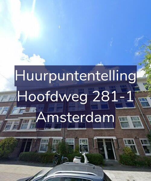 Foto gevel Huurpuntentelling voor Hoofdweg 281-1, Amsterdam