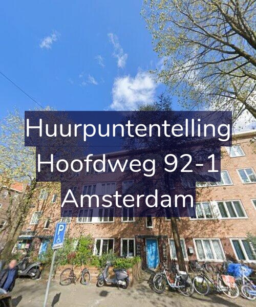 Foto gevel Huurpuntentelling voor Hoofdweg 92-1, Amsterdam