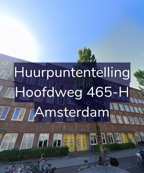 Foto gevel Huurpuntentelling voor Hoofdweg 465-H, Amsterdam