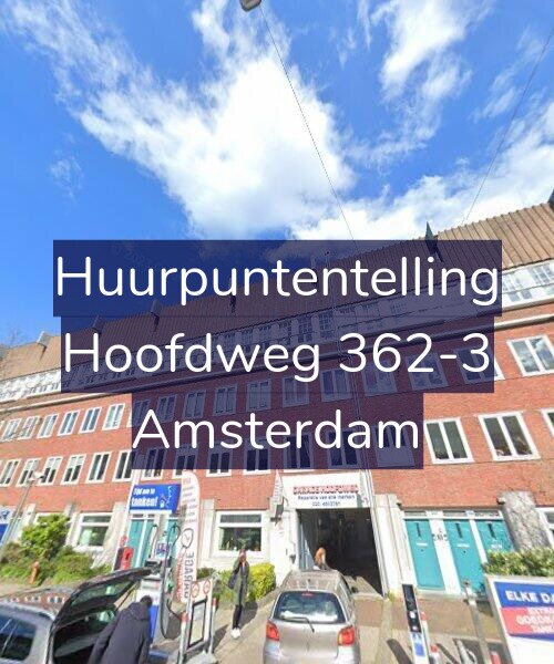 Foto gevel Huurpuntentelling voor Hoofdweg 362-3, Amsterdam
