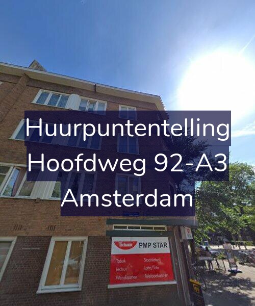 Foto gevel Huurpuntentelling voor Hoofdweg 92-A3, Amsterdam
