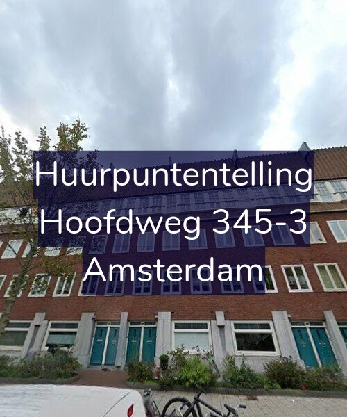 Foto gevel Huurpuntentelling voor Hoofdweg 345-3, Amsterdam