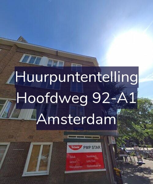 Foto gevel Huurpuntentelling voor Hoofdweg 92-A1, Amsterdam