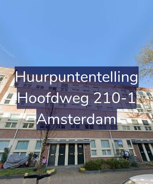 Foto gevel Huurpuntentelling voor Hoofdweg 210-1, Amsterdam