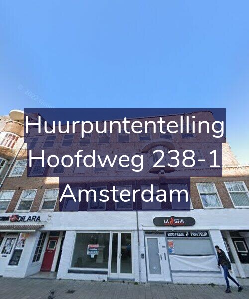 Foto gevel Huurpuntentelling voor Hoofdweg 238-1, Amsterdam