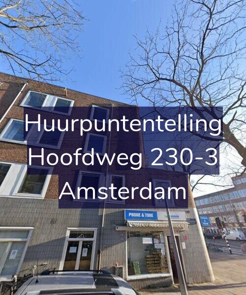 Foto gevel Huurpuntentelling voor Hoofdweg 230-3, Amsterdam