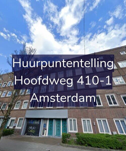 Foto gevel Huurpuntentelling voor Hoofdweg 410-1, Amsterdam
