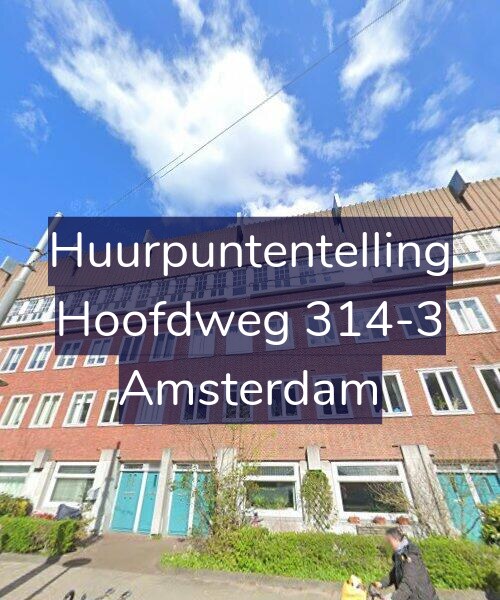Foto gevel Huurpuntentelling voor Hoofdweg 314-3, Amsterdam