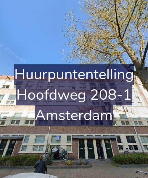 Foto gevel Huurpuntentelling voor Hoofdweg 208-1, Amsterdam