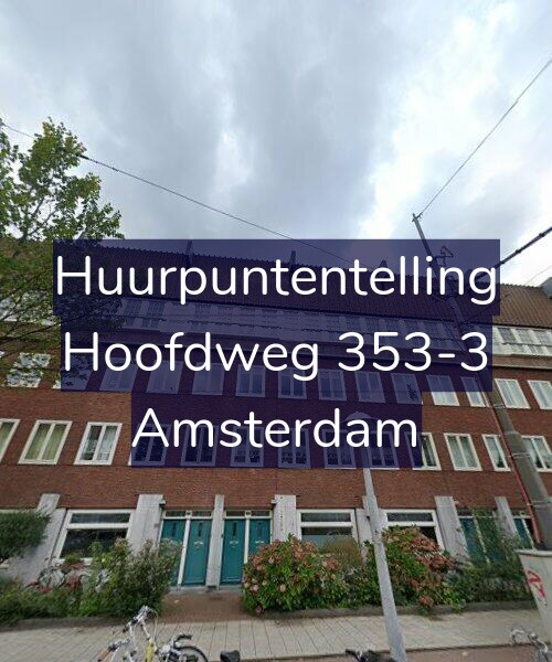 Foto gevel Huurpuntentelling voor Hoofdweg 353-3, Amsterdam